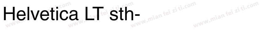 Helvetica LT sth字体转换
